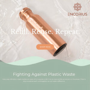 Encorius Pure Copper Water Bottle for Drinking with Jute Carry Bag – Smooth Finish, Leak Proof Lid Handcrafted Ayurvedic Copper Vessel 32 oz Extra Large for Staying Hydrated, Enjoying Health Benefits. - Image 6