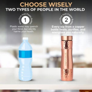 Encorius Pure Copper Water Bottle for Drinking with Jute Carry Bag – Semi Smooth Finish, Leak Proof Lid Handcrafted Ayurvedic Copper Vessel 32 oz Extra Large for Staying Hydrated, Enjoying Health Benefits. (Copy) - Image 6