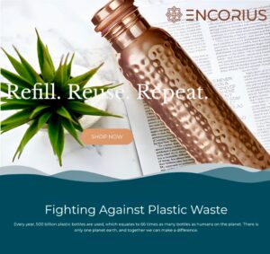 Encorius Pure Copper Water Bottle for Drinking with Jute Carry Bag – Hammered Finish, Leak Proof Lid Handcrafted Ayurvedic Copper Vessel 32 oz Extra Large for Staying Hydrated, Enjoying Health Benefits. - Image 7